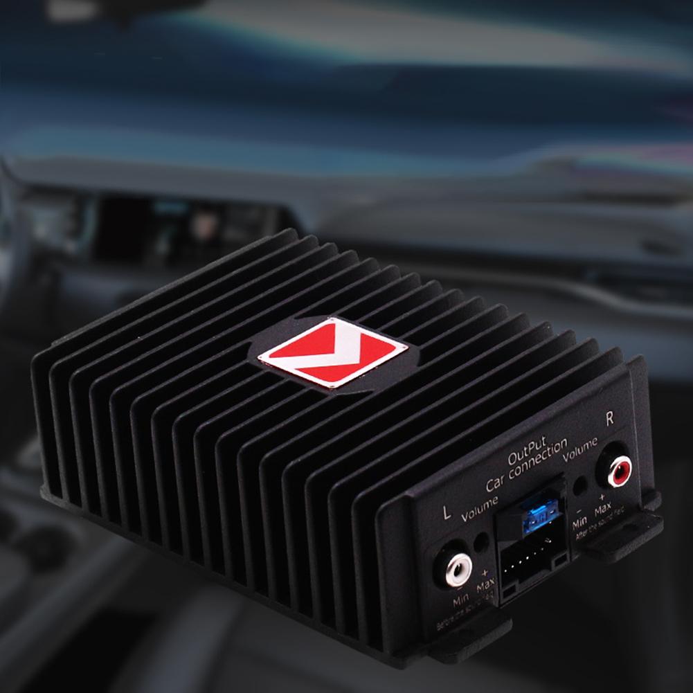 Android Navigasyon DSP Amplifikatör Kutusu, Araba Stereo Ses 4 x 80W Yüksek Güçlü Ses Yükseltme DSP Amplifikatör Kutusu, Alüminyum Kabuk