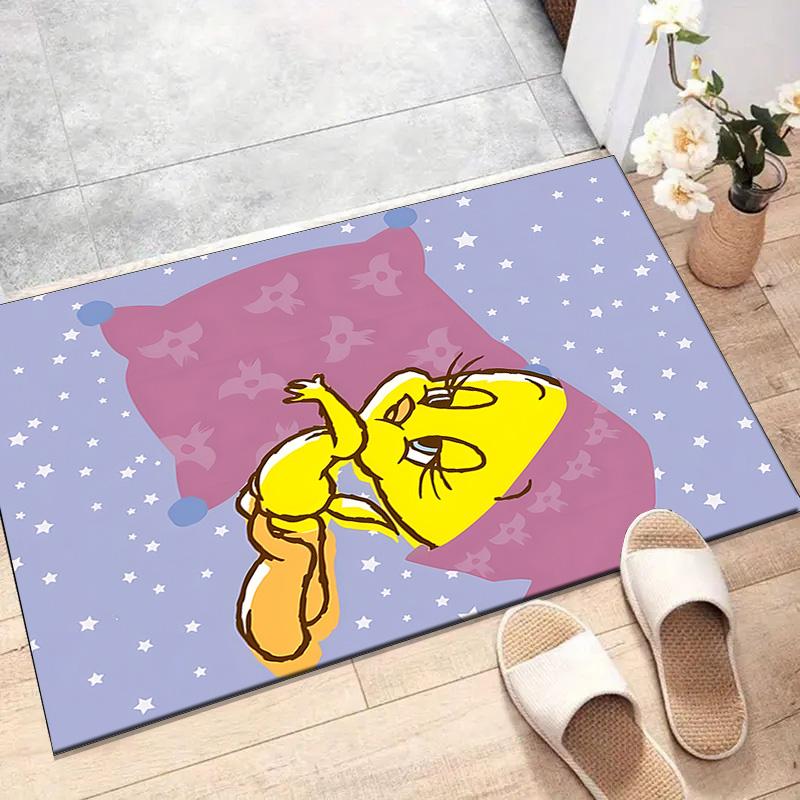 1pc Tweety1 Design Printed Area Rug Carpet for Bedroom Living Room Home Decor Rugs Mat Non Slip Mat Rug for Bedside