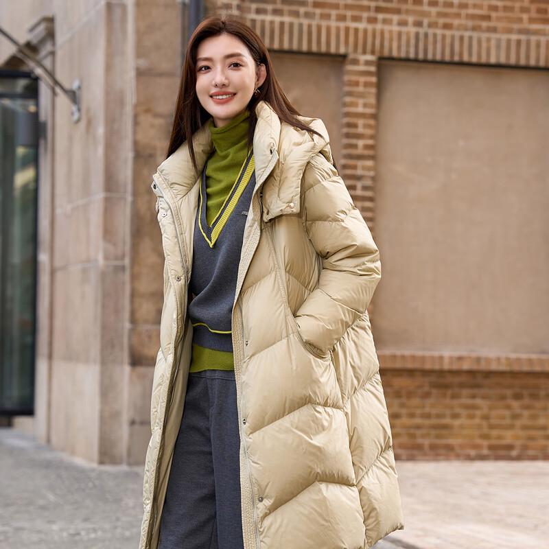 Iveni Classic Casual Mid-Length Down Jacket WEOA516