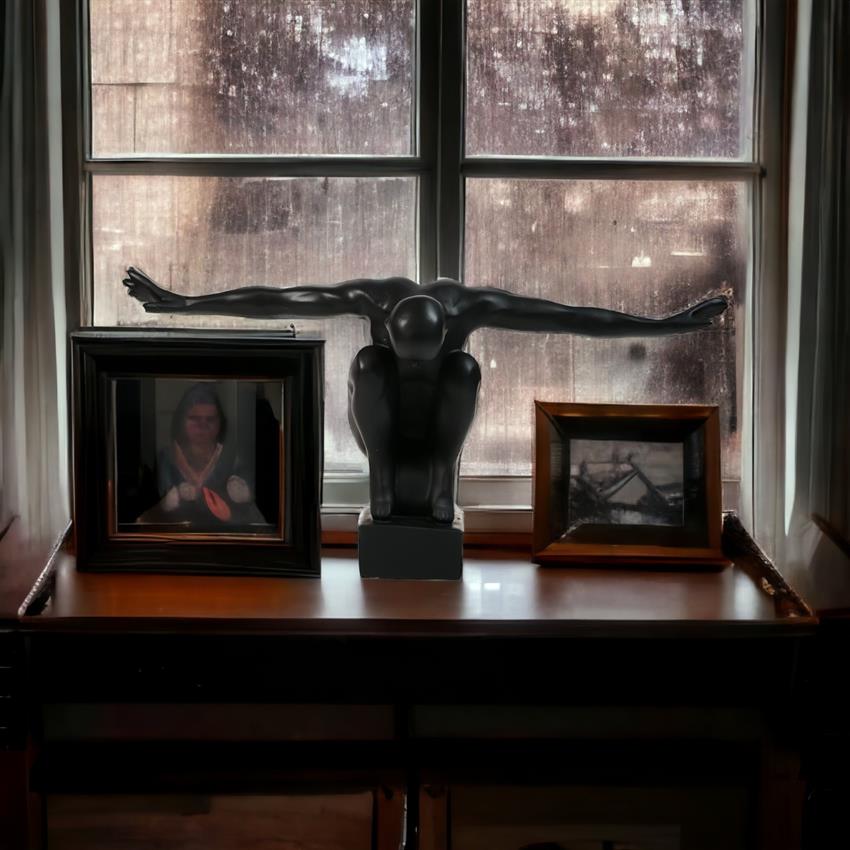 Modern Decorative Figurine Black - Spread Your Wings!