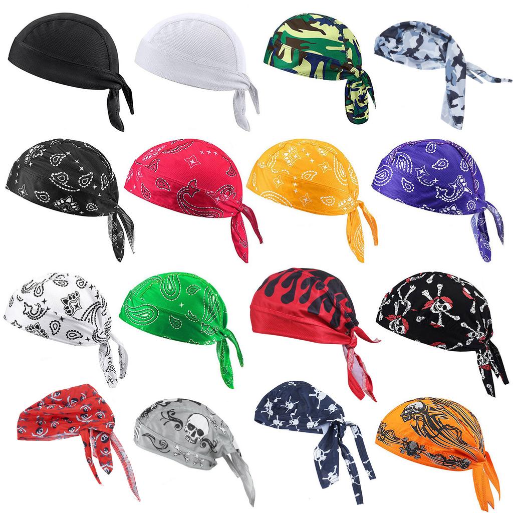 Fashion Turban Hat for Adult Teens Cool Pirate Bandana Hat Pullover Cap Winter Autumn Skull Cap Adults Casual Headdress