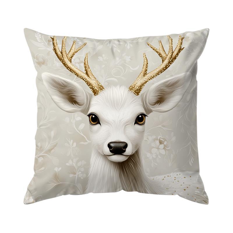 Home Decor Festive Christmas Patterns Cushion Covers Pattern Cushion Cover Suitable For Sofa Bedroom Car Pillow Cover