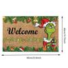 Grinch Christmas Festival Decoration Front Door Carpet Indoor Outdoor Mat Xmas