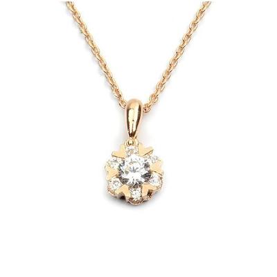 [M8896] – Vergoldete Halskette „Love“ aus Weißgold – 13 mm