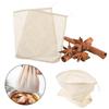Cotton Filter Bag Reusable Cotton Food Filter Mesh Bag Strainer Mesh Nut Milk Bean Muslin Soup Filter Supplies Food Colander