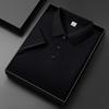Men's 2025 Summer Ice Silk Polo Shirt – High-End, Multi-Color, Cool Feel, Solid Short Sleeve Design