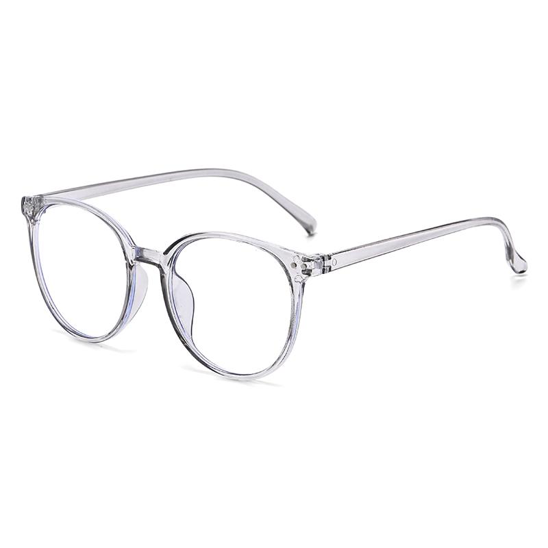 Fashion Femle Simple Round Glasses Frames Black Anti Blue Light Eyeglasses Optical Lenses Female Luxury Brand Rivet Eyewear