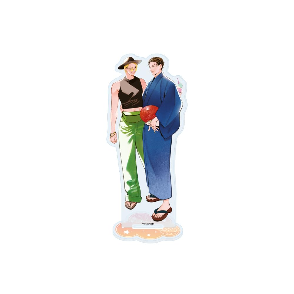 

rasu Sensei 01 Summer BL Fair Acrylic Stand Working Couple s Vacation [Original Illustration]