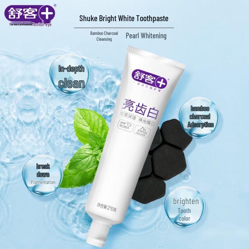 Shuke Bamboo Charcoal Pearl Whitening Toothpaste