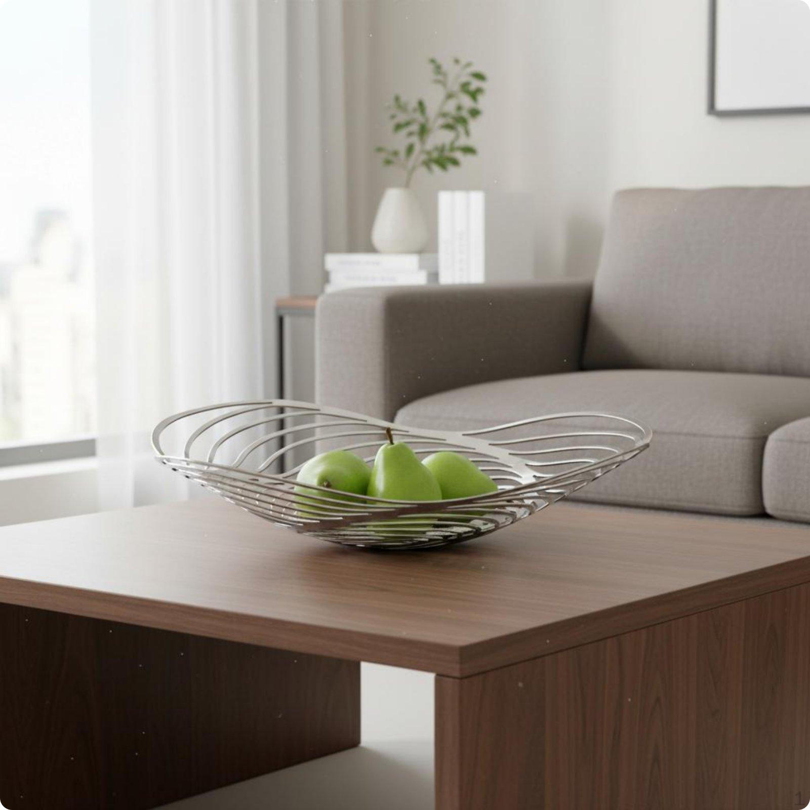 Metal Fruit Bowl Designer design Hollow Basket Versatile Stainless Steel Decorative
