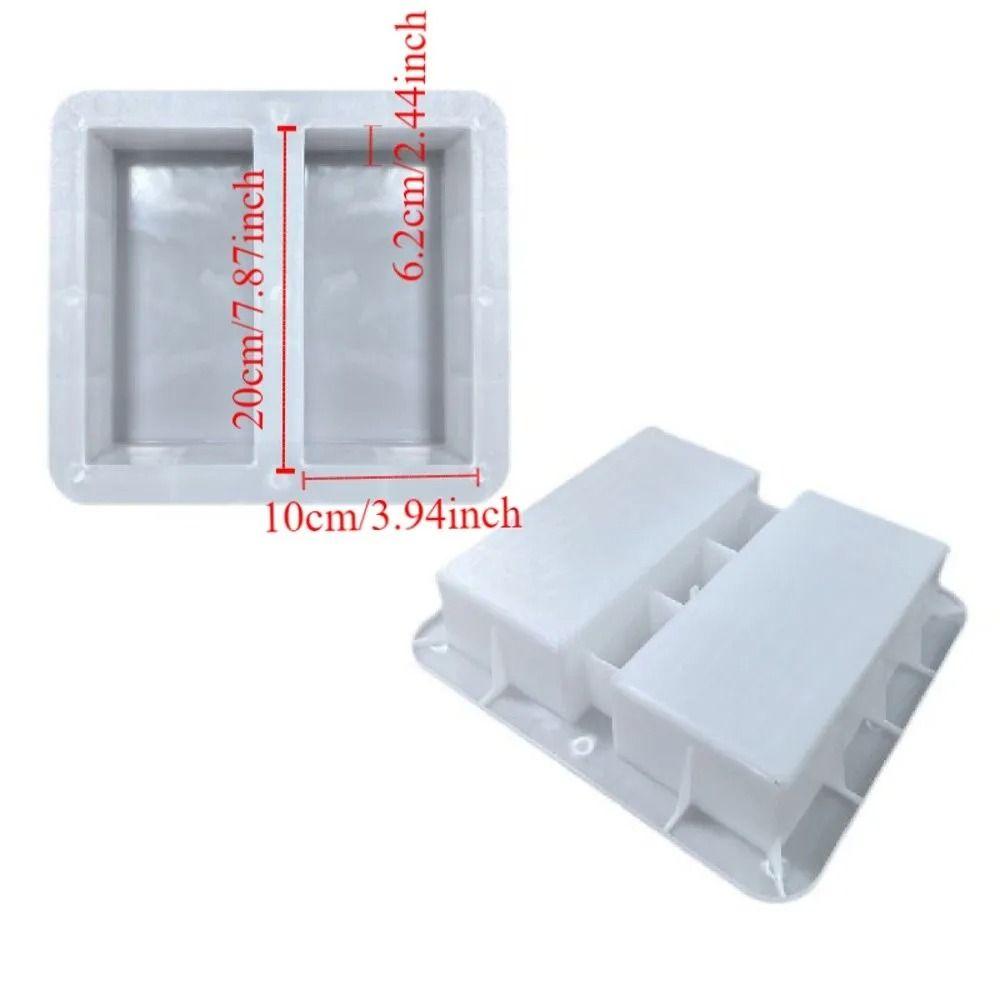 1Pcs 20x10cm Paving Brick Mould Reusable DIY Stepping Stone Paver Plastic Concrete Path Maker Mold For Lawn Patio Yard Garden