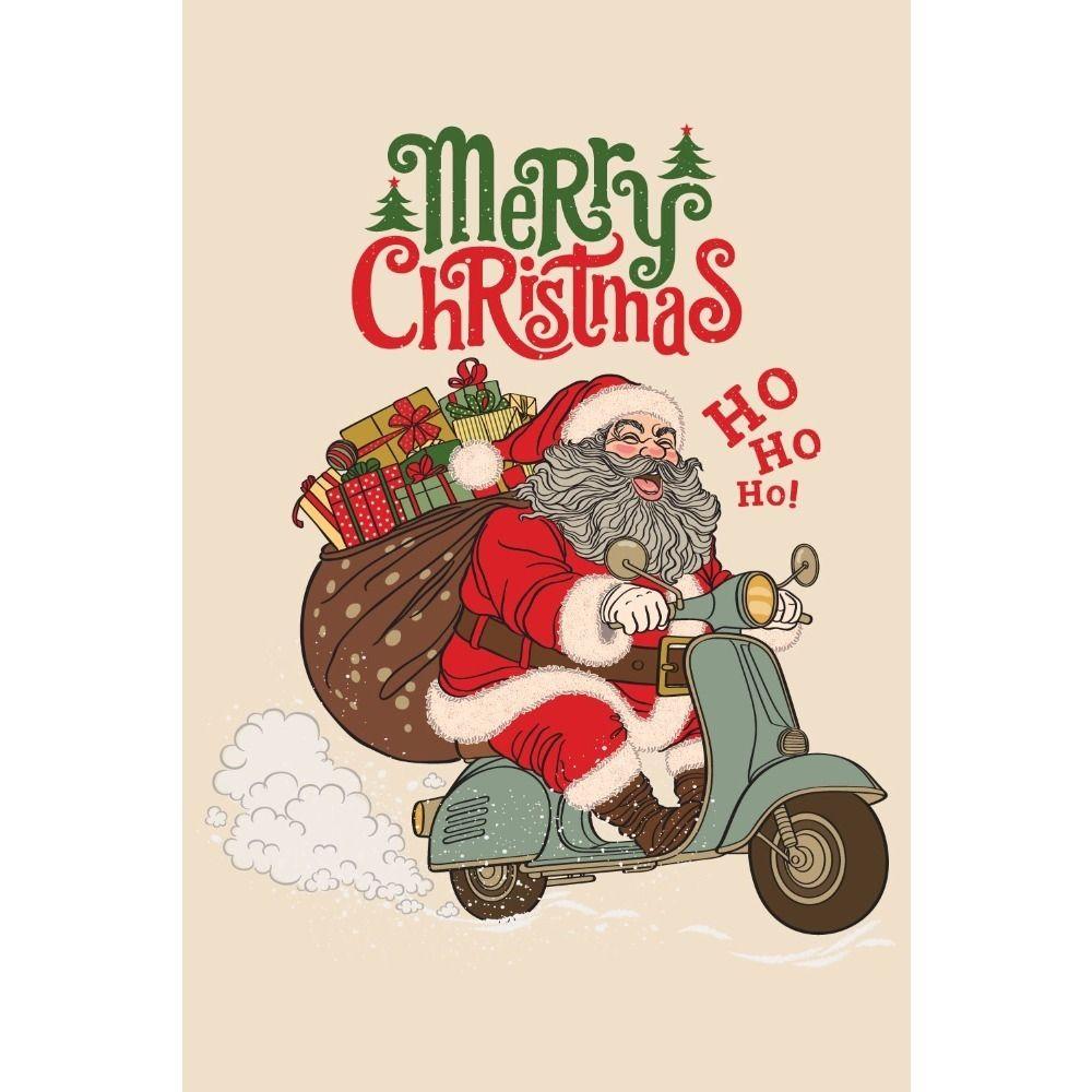 Vintage Christmas Metal Tin Sign Home Festive Wall Decor