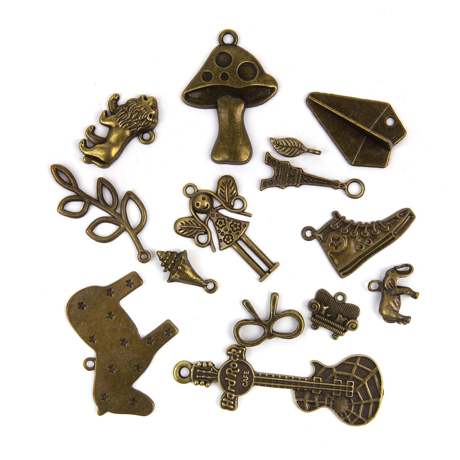 

Подвески для изготовления бижутерии. 50 граммов металлических изделий, высылаемых рандомно