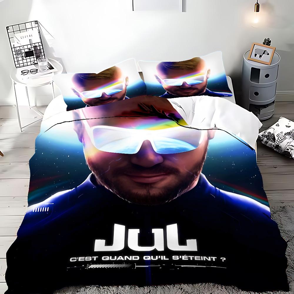 Raper JuL C'est Pas Des Lol Duvet Pilowcase Beding Set Adult People Boy Girl Bedrom Decoration Children Single Double Large Sized Dimensions