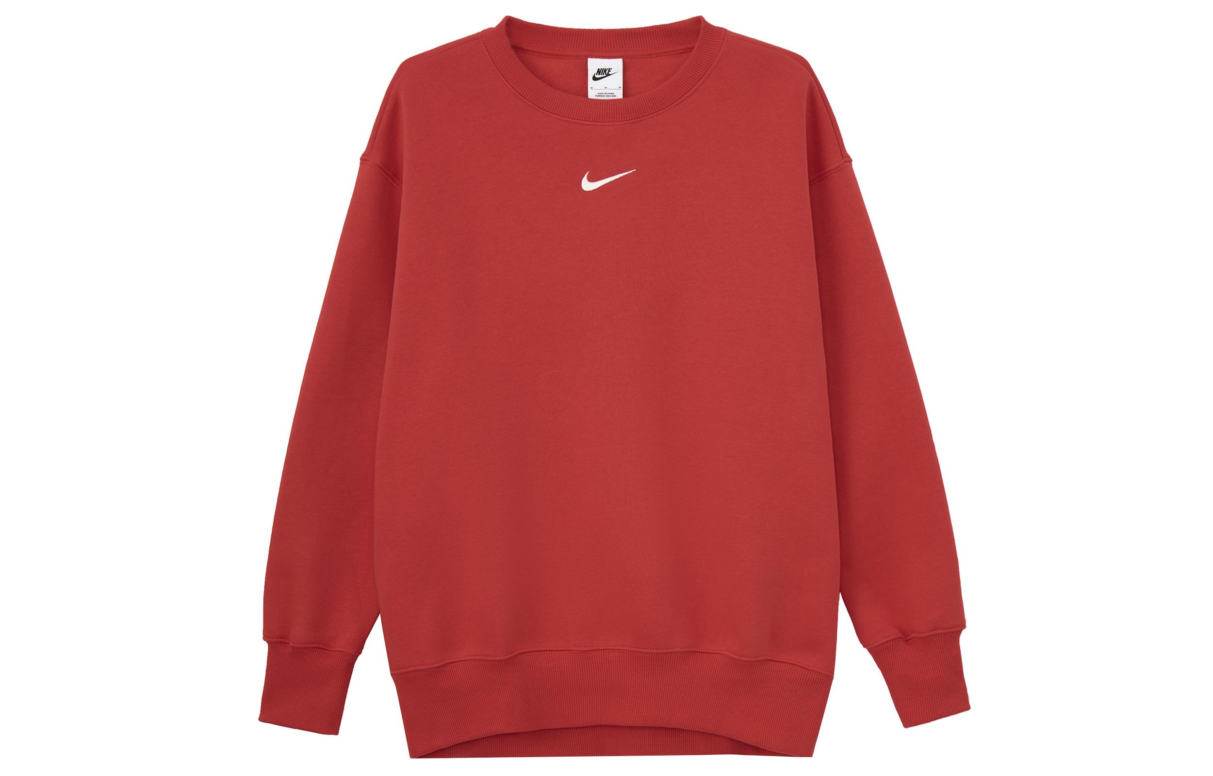 

Nike Sportswear Phoenix Fleece Solid Color Crew Neck Fleece Lined Casual Long Sleeved Shirt Sweatshirt Women s DQ5734-657 L