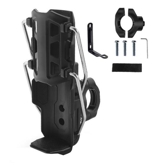 Adaptive Cycling Water Bottle Holder 360 Degree Rotatable Automatic Clamping Bicycle Water Bottle Cage Universal Motorcycle Bike Water Bottle Mount