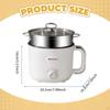 Mini Ramen Cooker Shabu Pot Electric for Home Pasta Boil Water Yellow Single