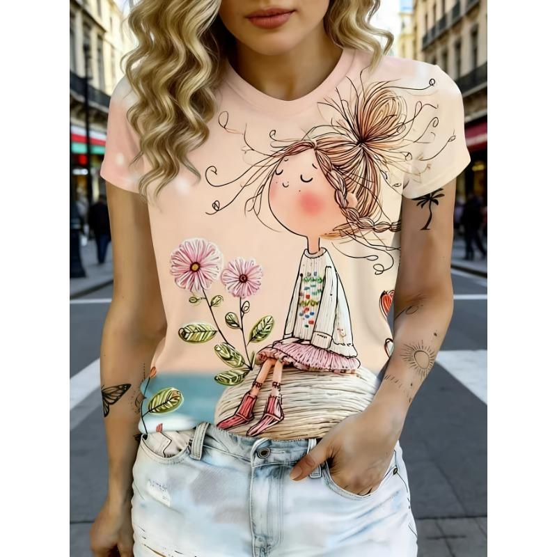 Gentle healing spring atmosphere casual top