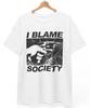 I Blame Society Shirt Totally Fu Ked Up Gregg Araki Cult Film 90s Goth
