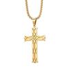 Minimalist Titanium Steel Irish Knot Cross Necklace - Trendy, Versatile, Fade-Resistant Pendant for Men & Couples