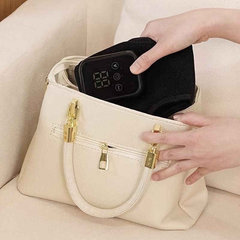 A USB-charged Portable Ankle Massager, Easy To Use, LCD Display, Intelligent Timing Vibration and Temperature Sensing Functions, Suitable for Gifts