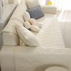 New Solid Color Sofa Seat Cushion Pure Cotton Cloth Non-slip Simple Four-season Cotton Sofa Cushion Cover Towel