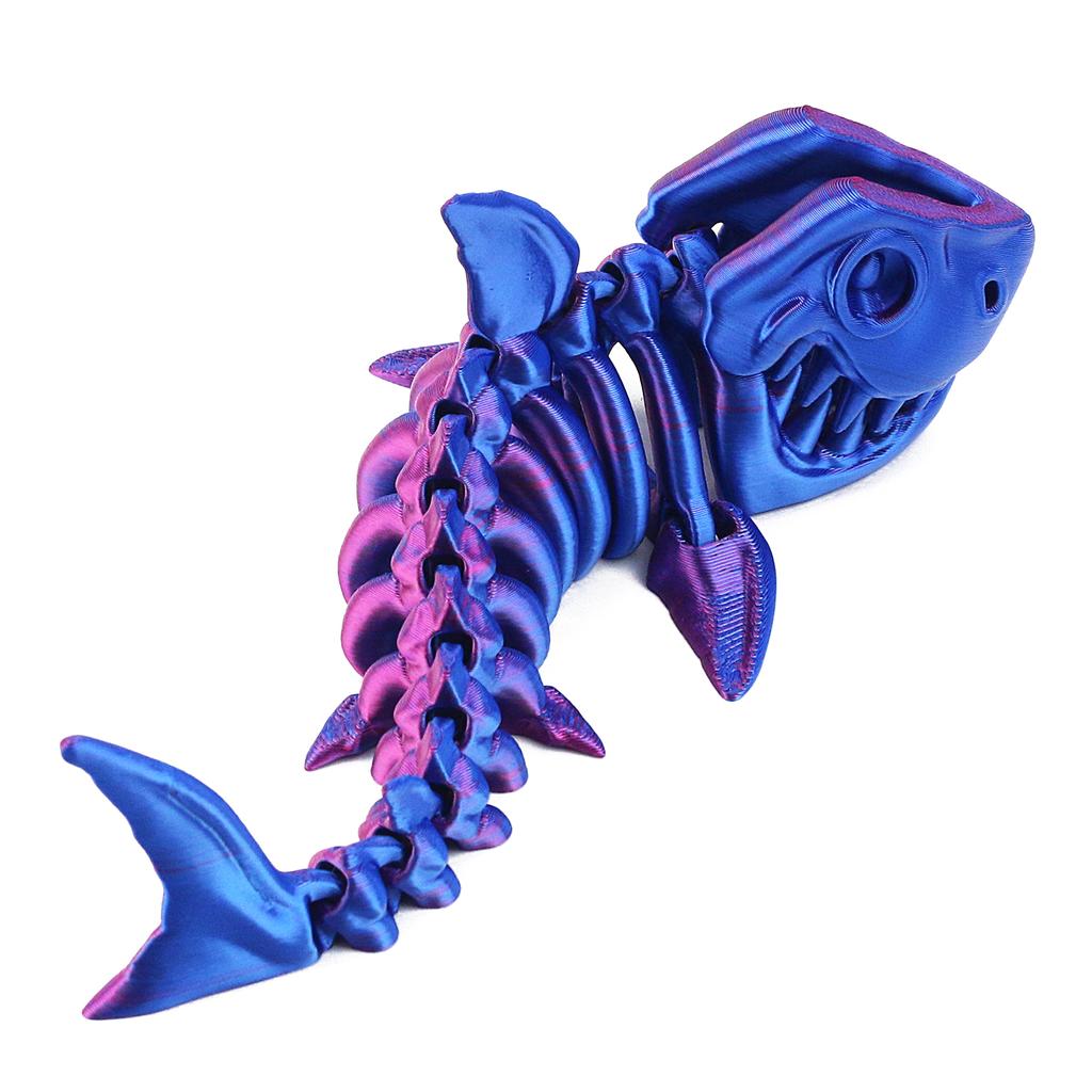 3D Printed Shark with Movable Joints and Free Swinging Creative Toy Decoration Gift