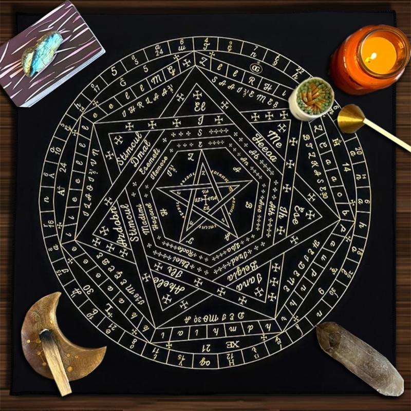 Metaphysical Game Mat Pendulum Divinations Altar Tablecloth Board Game Card Pad