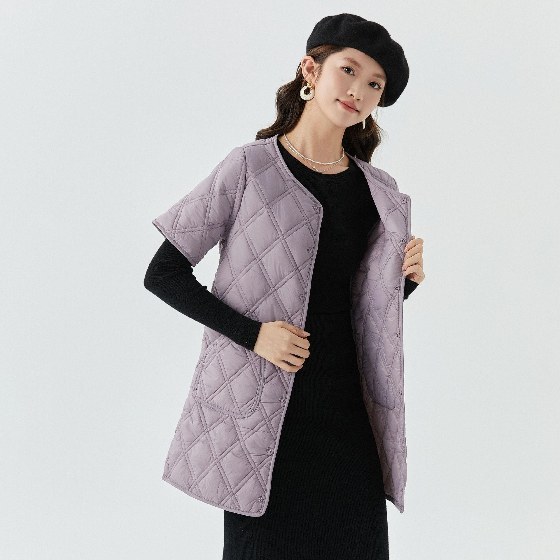 

Осенняя и зимняя модная одежда Хлопковая одежда Женская длинная утепленная и тонкая хлопковая куртка с короткими рукавами Домашняя одежда Хлопок 2410 L