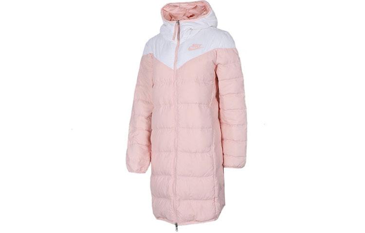 Nike Down Jackets Women s Pink Hooded Moderate Reversible 939441-101 M