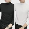2-Pack Men's Modal Mid-Neck Long-Sleeve T-Shirts for Spring and Autumn