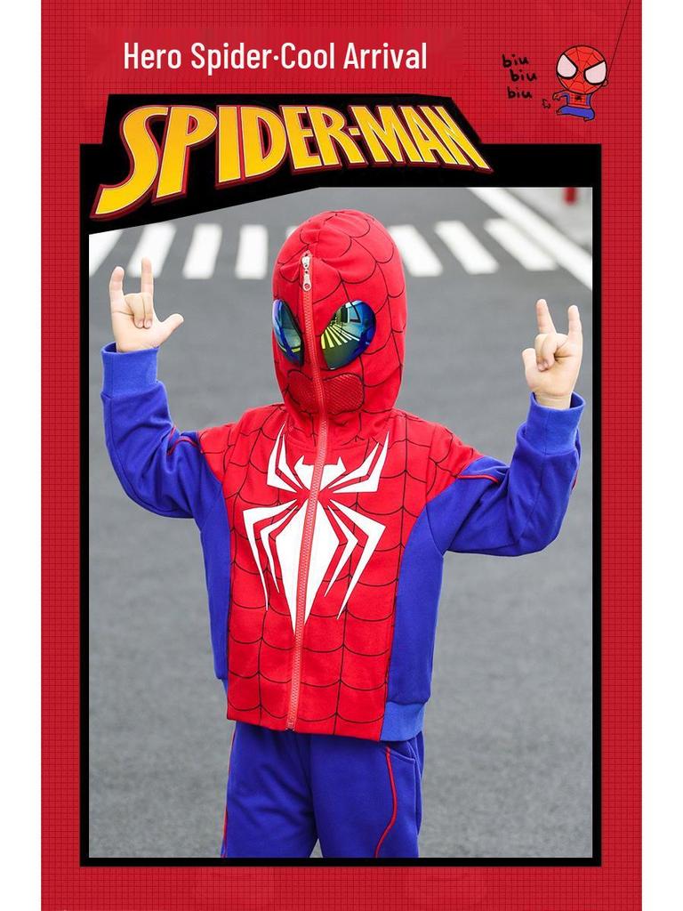 Spider-Man & Ultraman Boys' Spring/Autumn Two-Piece Sports Set