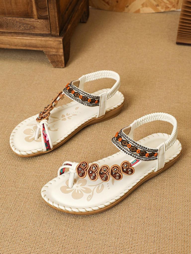 Bohemian Ethnic Women's Beaded Summer Beach Sandals