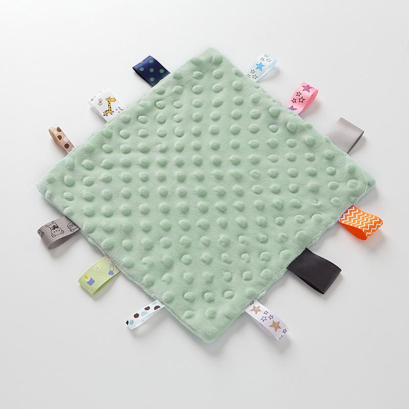 Baby Plush Comforter Sleep Aid With Solid Color For Newborns And Infants