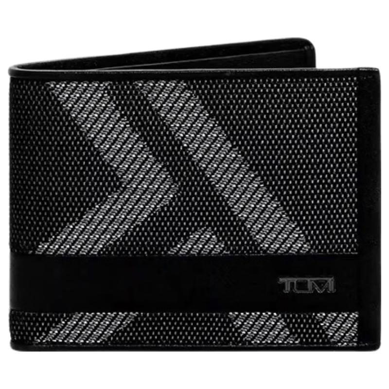 TUMI ALPHA Men s Printed Leather Bi-fold Wallet