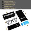 Blue Light Blocking Glasses for Square B0101 [FEISEDY] Computers, Non-Prescription, Shape, Stylish, Men's & Women's,