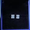 White Zircon Wholesale Women Western 925 Silver Stud Earrings