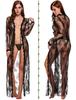 European and American Style Lace Mesh Transparent Nightdress