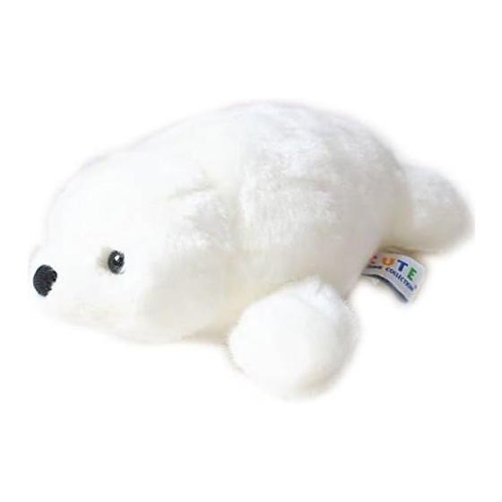 Stuffed baby seal with closed mouth S M0006