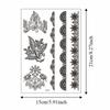 Adesivos de Transferência de Água Tatuagem Temporária de Henna Índia Mehndi Flor Arte Corporal Adesivo Mulher/Senhora/Menina