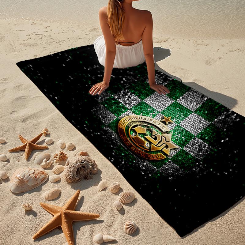 Losc Football Crest Beach Towel, Quick-drying, Easy to Care for, Use for Both Fitness and Beach Vacations,Sports Essential Fan Gift