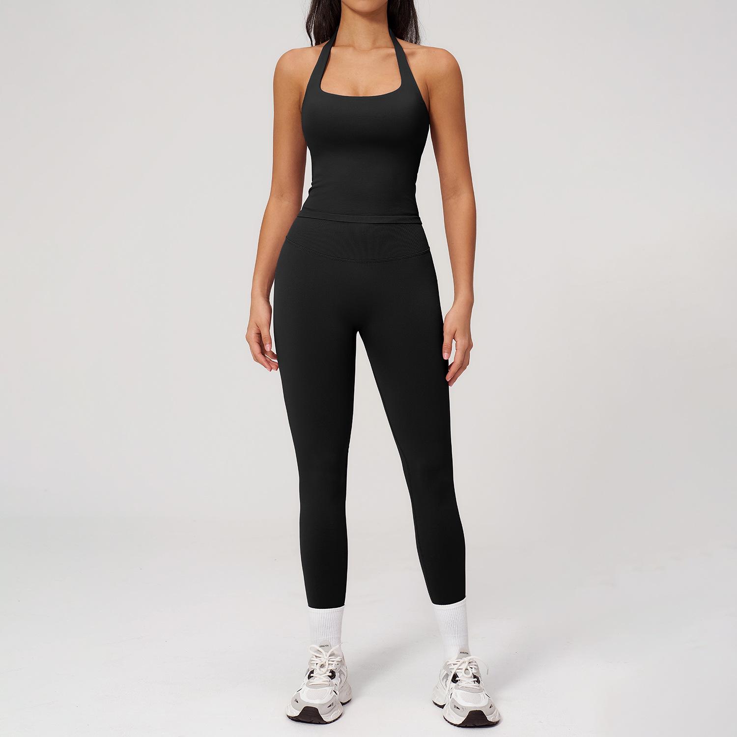 Dare to Show Quick-Dry Sports Vest and Beautiful Back Yoga Set for Women - Seamless Knit, Tight Fit Fitness Wear Small