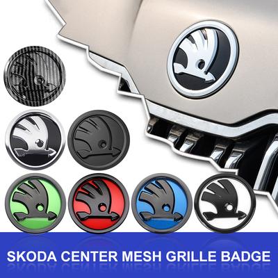 1Pcs Car Logo Auto Front Hood Emblem Rear Trunk Cover Sticker for A7 Superb KAMIQ Roomster VRS S Octavia Rapid Fabia