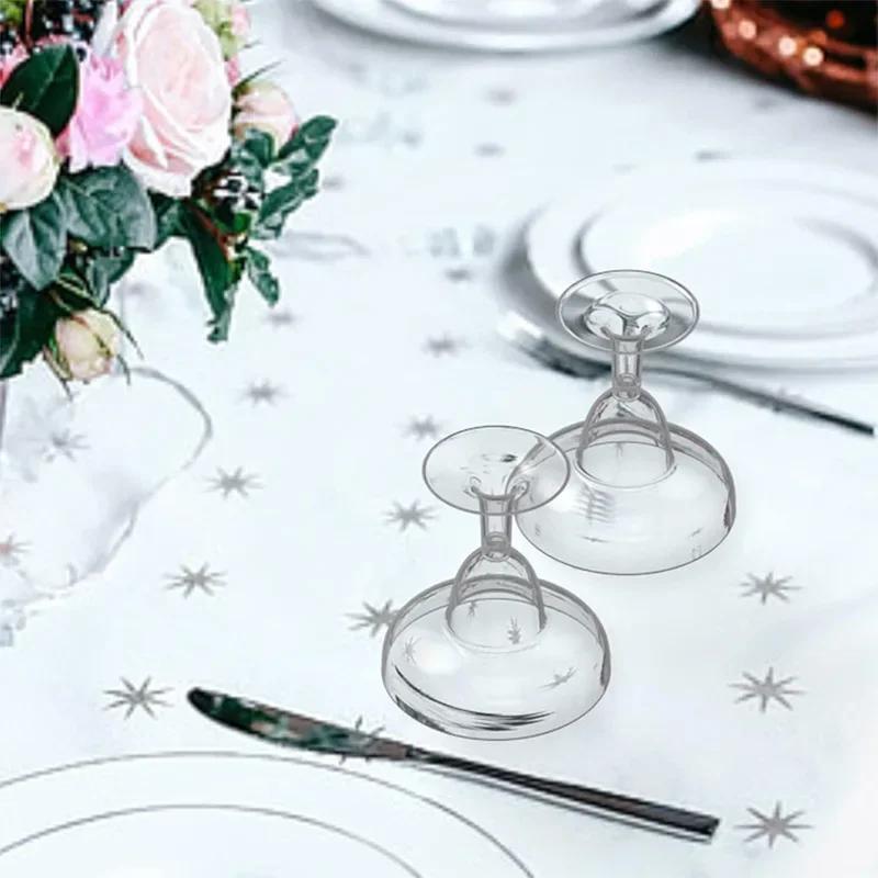 20ks Jednorázové koktejlové sklenice Plastové Průhledné Sklenice na pití Šampaňská sklenice na svatební oslavu Barové dekorace na sklenice