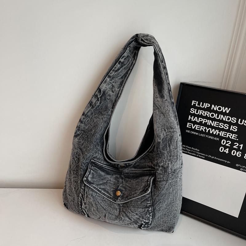 Women's Bag Shoulder Bag Underarm Bag Commuter Denim Bag