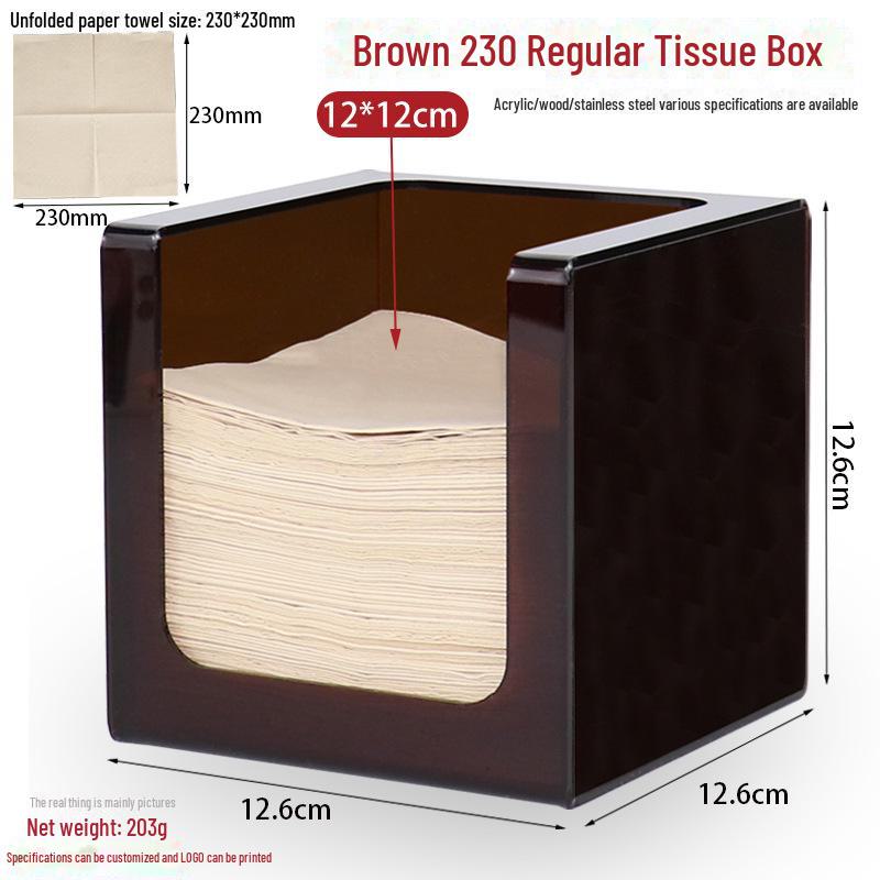 Square Tissue Box - Restaurant & Hotel Napkin Holder