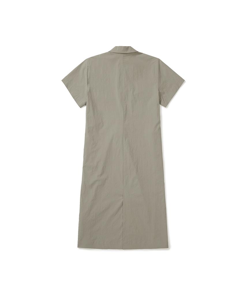 SNOWPEAK APPAREL Cooling Root Collar Dress (S25Mwrop61) Beige Gray
