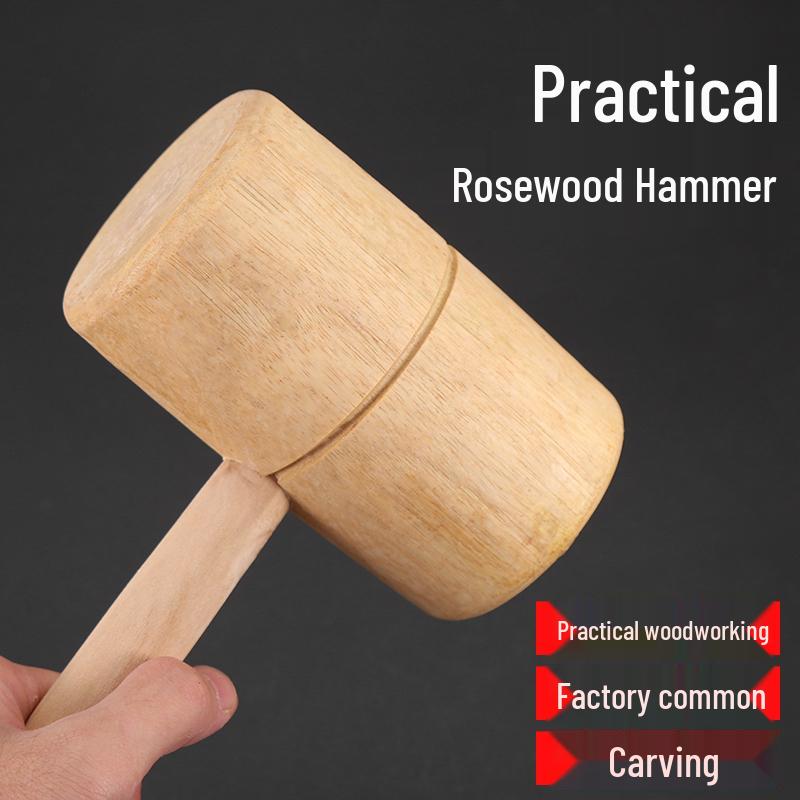 Solid Wood Mallet - 7 Cm Industrial Wooden Hammer