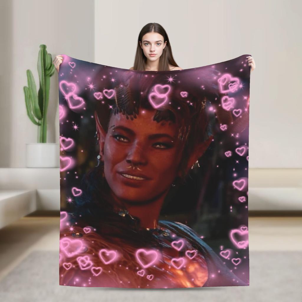 Astarion Hearts Decke Reise Büro Flanell Überwurfdecke für Sofa Bett Super Warmes Design Qualitäts Bettüberwurf Geschenk