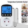 EU Outlet Plug Digital Thermostat Socket Temperature Controller Timer Switch Accuracy Cooling Heating Regulator Thermometer